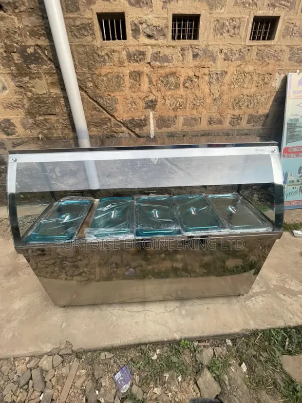 Stainless Steel Food Warmer Display - 5 Portions - 1