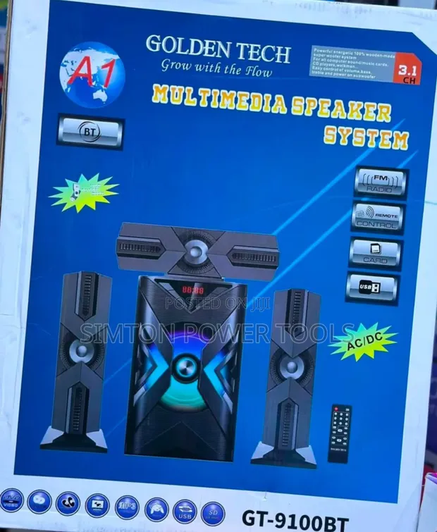 Golden Tech GT-9100BT 3.1 CH Speaker za Multimedia - 1