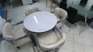 Set ya Meza ya Kula ya Mbao Imara ya Viti 4