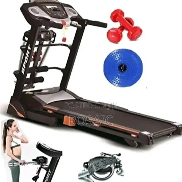 Brand New Auto Incline Treadmill with Massage Belt - 1