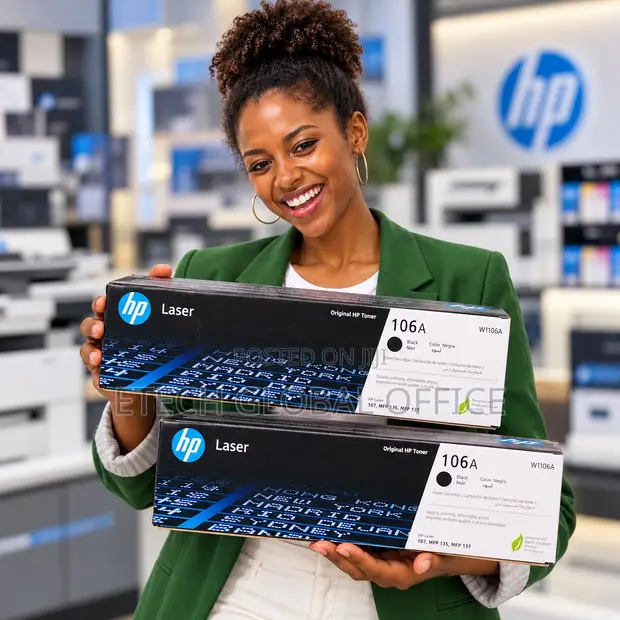 Original HP 106A Black Toner Cartridge (W1106A) - 1