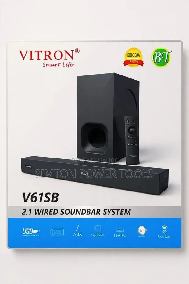 Vitron V61SB 2.1 Wired Soundbar System - 1