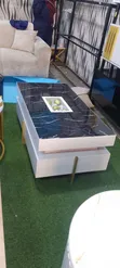 Meza ya Kahawa ya Mviringo ya Marumaru ya Kisasa - 1