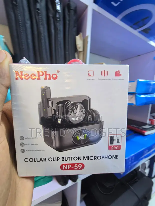 NeePho NP-59 Mic ya Lavalier Isiyo na Waya kwa Simu/Kamera - 1