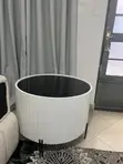 Meza ya Kahawa Nyeupe ya Mviringo - 1