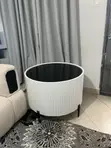 Meza ya Kahawa Nyeupe ya Mviringo - 2