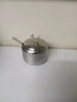 Kikopo cha Sukari cha Stainless Steel chenye Dekli na Kijiko - 2