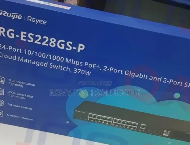 Ruijie RG-ES228GS-P 28-Port Gigabit Smart Cloud PoE Switch - 1
