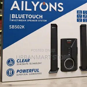 Ailyons SB502K 2.1 Channel Tallboy Speaker System