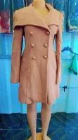 Koti la Mfereji la Beige - Linashuka Hadi Katikati ya Paja - 1