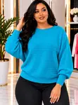 Sweater ya Knit ya Kawaida - Nyeupe - 4