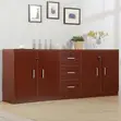 6-Door Credenza Cabinet with Drawers - 2