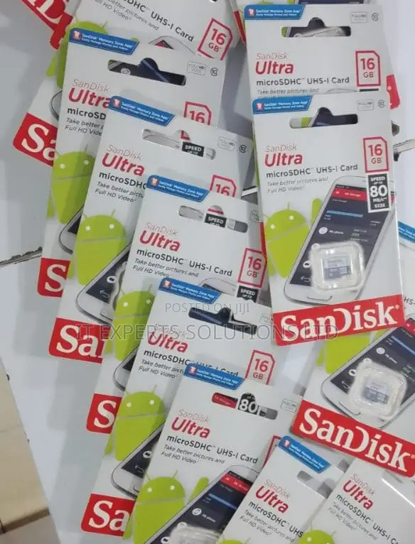 SanDisk Ultra 16GB microSDHC UHS-I Memory Card - 1