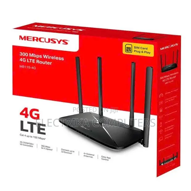Mercusys MB115-4G 300Mbps Wireless 4G LTE Router - 1