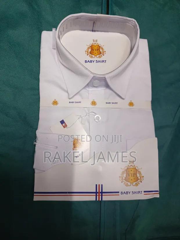 Kids White Long Sleeve Shirt - 1