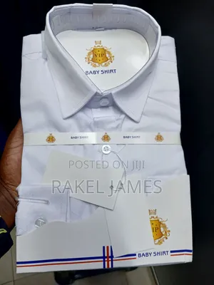 Mtoto Shati Nyeupe Mikono Mirefu