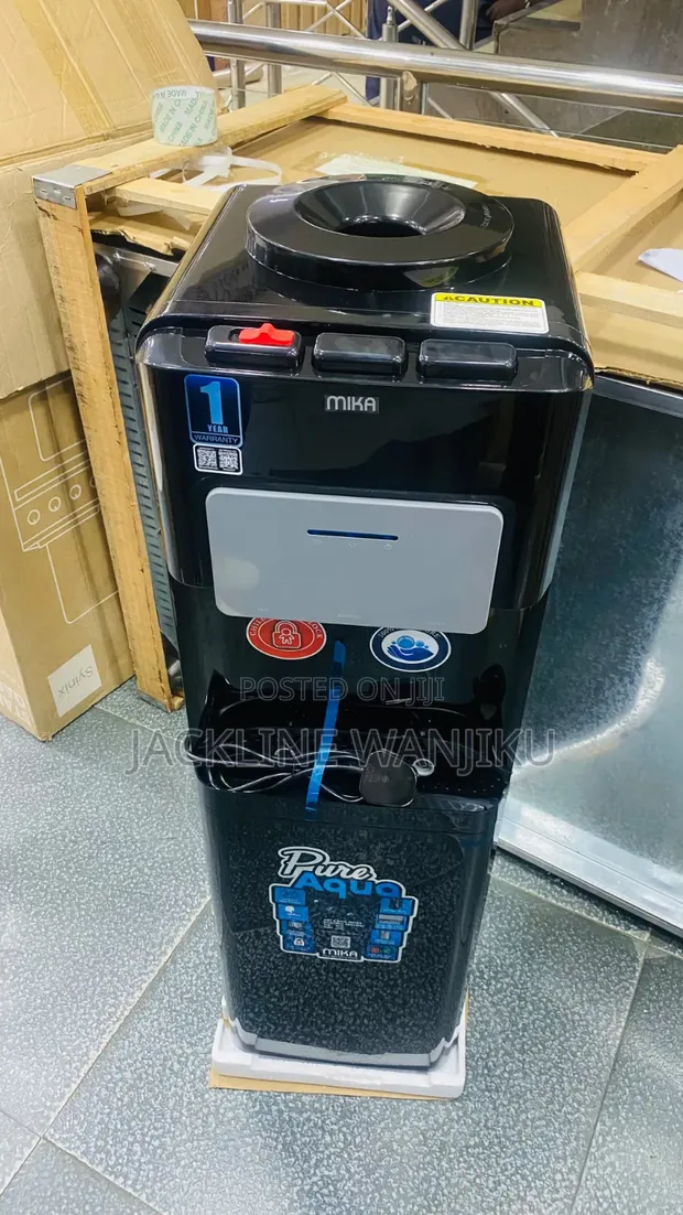 Mika Pure Aqua Water Dispenser ya Kusimama - Nyeusi - 1