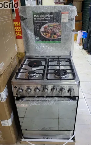 Syinix 60x60cm 3 Gas + 1 Electric Cooker with Oven