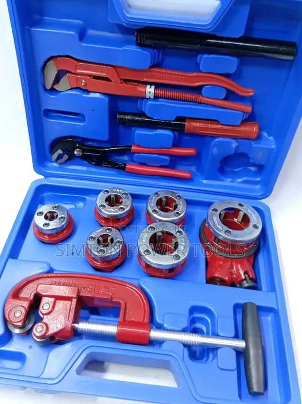 Manual Ratchet Pipe Threading Kit - Mpya Kabisa - 1
