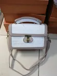 Ladies Multicolor Faux Leather Sling Bag - 3