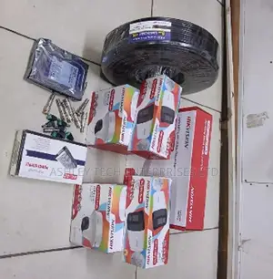Hikvision 4 Camera CCTV Full Kit - HD 1080p, Sauti ya Njia Mbili