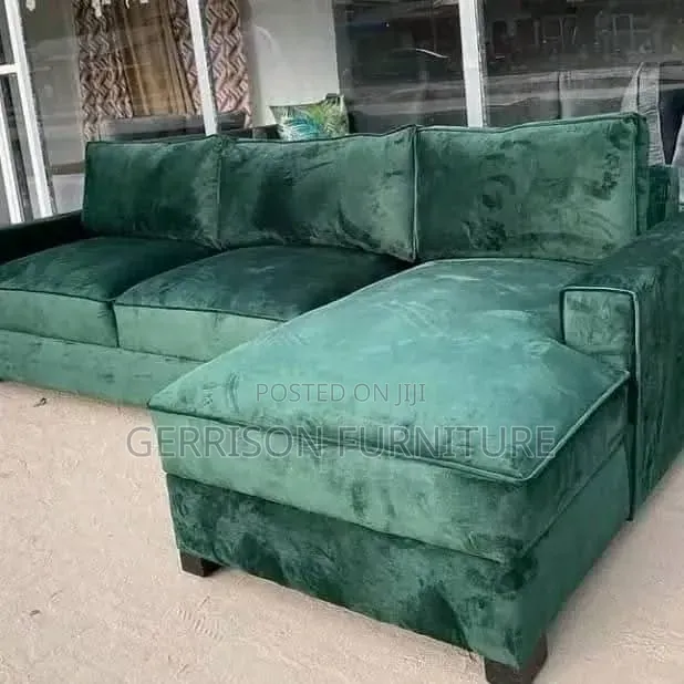 Kochi ya Kona ya L-Shape ya Kisasa na Chaise Lounge Iliyopanuliwa - 1