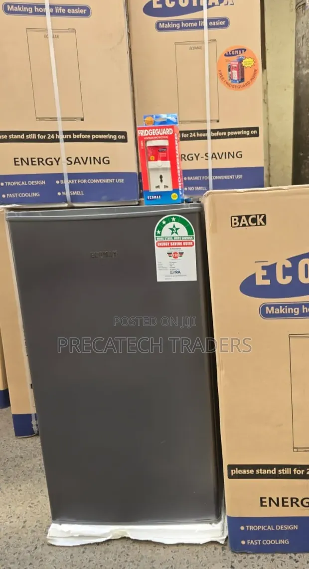 Ecomax 90L Compact Fridge - Rangi ya Kijivu Giza - 1