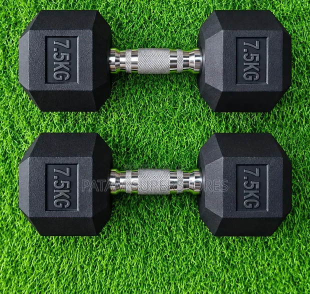 7.5kg Hexagon Dumbbell (Pair) - 1