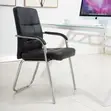 Pure Leather Executive Visitors Chair - 4