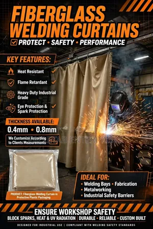 Heavy Duty Fiberglass Welding Curtains