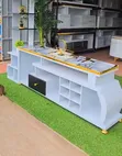 Executive White Gold TV Stand - 2