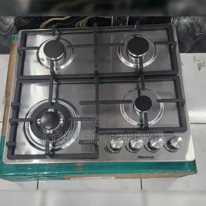 Hisense HHU60GAGR 4-Burner Gas Hob - Stainless Steel