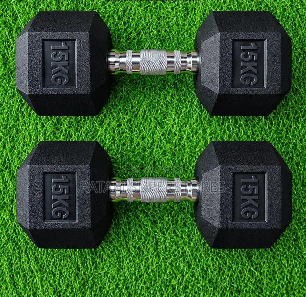15kg Hexagon Dumbbell (Pair) - 1