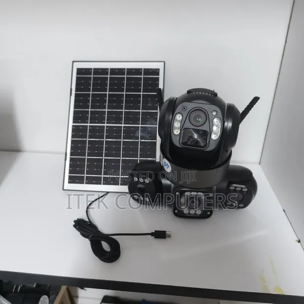 Kamera ya Usalama ya 4G Solar yenye Lensi Tatu - 1