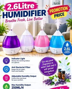Humidifier ya Lita 2.6