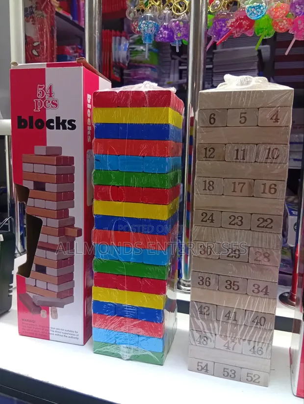 Mchezo wa Jenga wa Vipande 54 vya Kujenga - 1