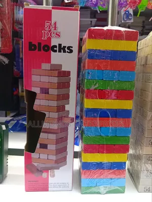 Mchezo wa Jenga wa Vipande 54 vya Kujenga
