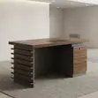 Kifaa cha Ofisi ya Nyumbani cha Kahawia cha Mtendaji cha 1.4m - 5