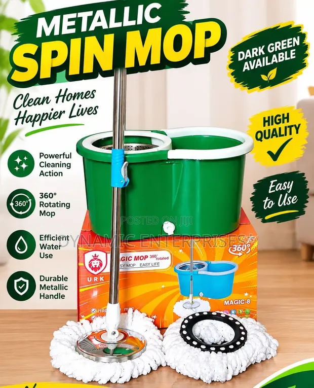 Metallic Spin Mop - Brand New - 1