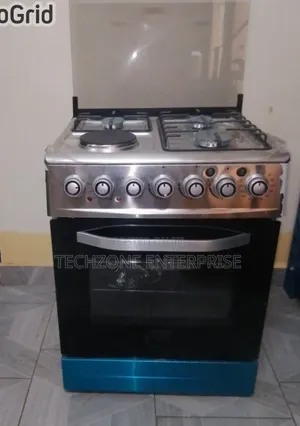 SarahTech 3 Gas + 1 Electric Hot Plate Cooker with Rotisserie
