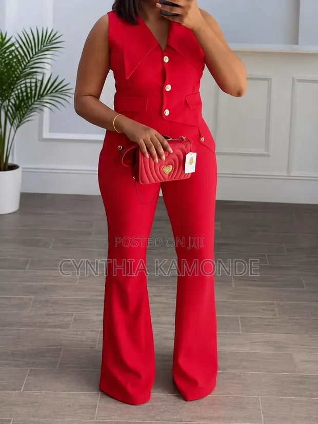 Set ya Waistcoat na Pant kwa Wanawake - 1