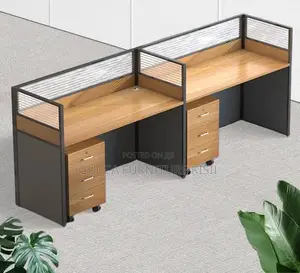 GUCCA FURNITURE Workstation ya Watu 2 na Hifadhi