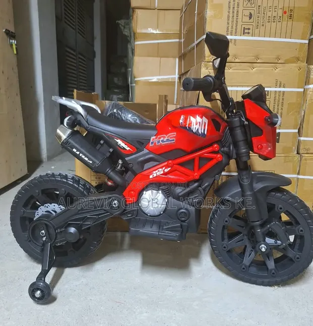 Pikipiki ya Umeme kwa Watoto (Nyekundu) - 1