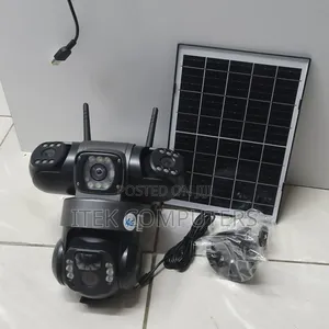 Triple Lens 4G Solar CCTV Camera ya Nje na Smart Remote Access