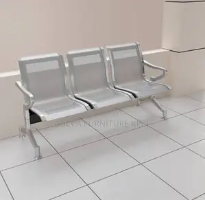 3-Way Unpadded Airport Waiting Bench