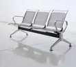 3-Way Unpadded Airport Waiting Bench - 4