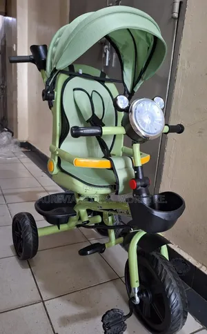 Multi-Function Children's Tricycle Stroller with Swivel Seat