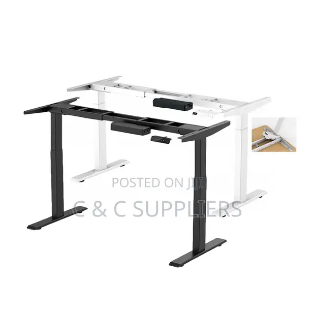 Ergonomic Standing Desk - 120cm Nyeupe - 1