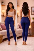 Skinny Denim Jeans - Women's - 1