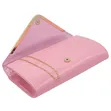Pink Leather Clutch Bag - 3
